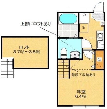 トゥルーメゾン京王堀之内の物件間取画像